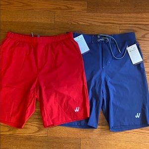 NWT 2 board shorts. Willy California brand. Mens L
